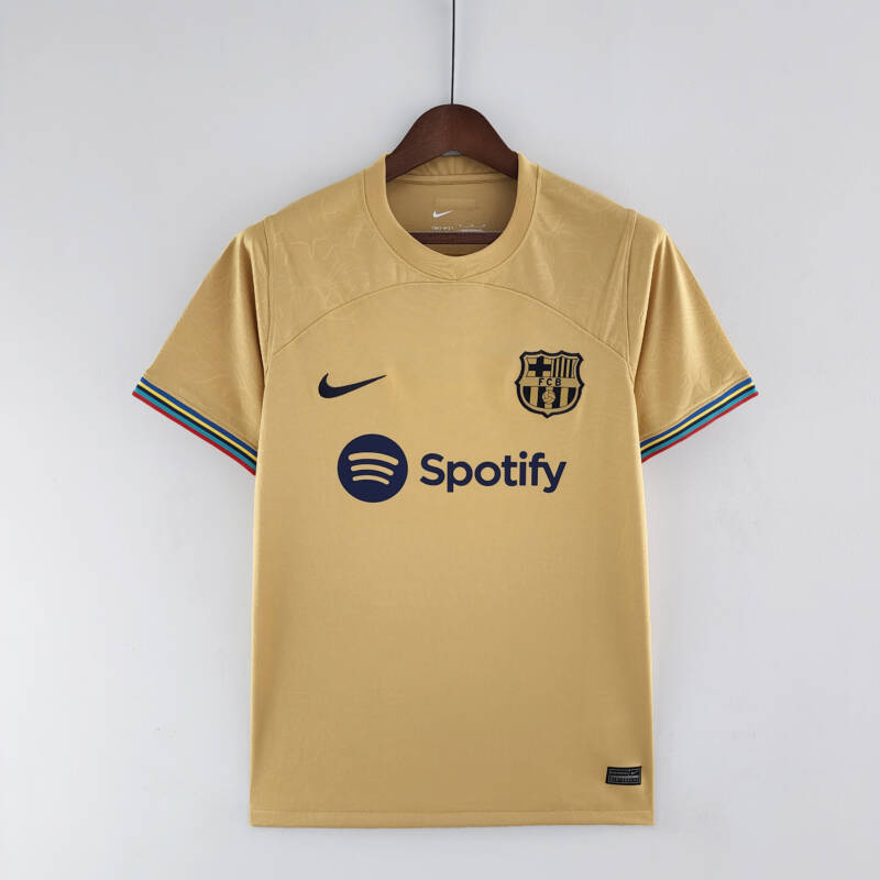 Camiseta Barcelona segunda Equipación 2022-2023 Versión fan frontal Camiseta Barcelona segunda Equipación 2022-2023 Versión fan frontal