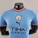 Camiseta Manchester City Primera Equipación 2022-2023 Versión jugador pecho