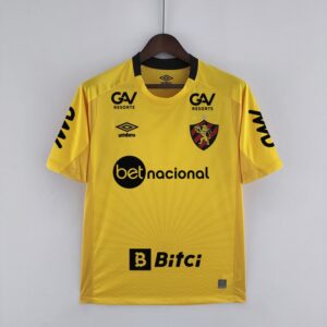 Camiseta Portero Sport Recife Todos los patrocinadores 2223 Versión Amarilla