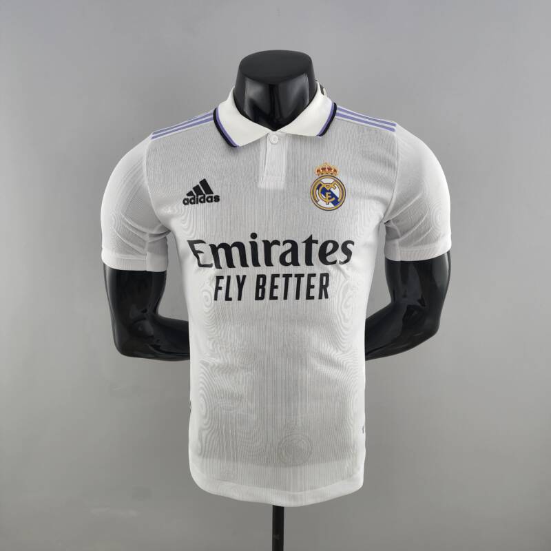 Camiseta Real Madrid Segunda Equipación 2022-2023 Versión Jugador frontal Camiseta Real Madrid Segunda Equipación 2022-2023 Versión Jugador frontal