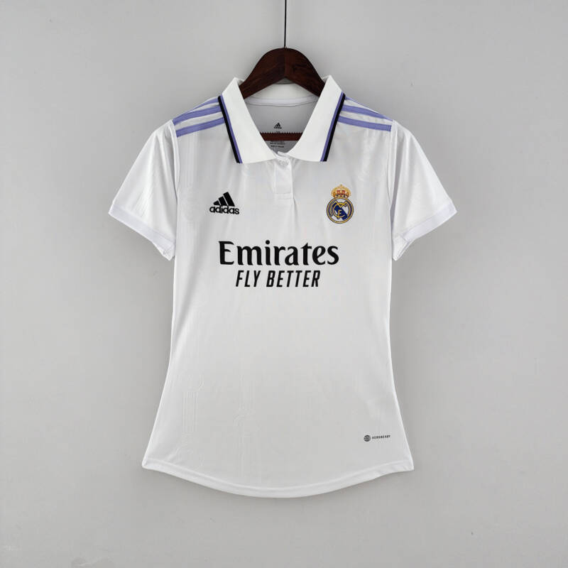 Camiseta Real Madrid primera equipación 2022-2023 femenino frontal Camiseta Real Madrid primera equipación 2022-2023 femenino frontal