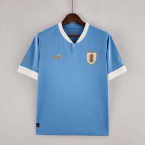 Camiseta Uruguay Mundial Qatar 2022 Versión fan frontal