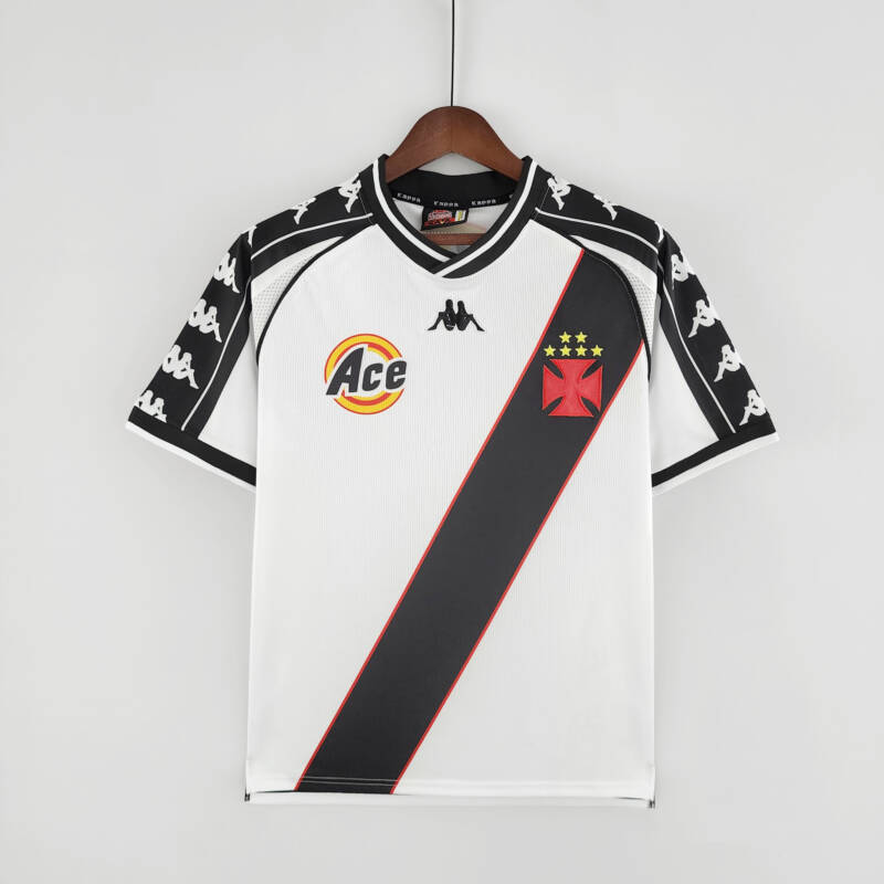 Camiseta Vasco da Gama blanca retro 2000 - frontal Camiseta Vasco da Gama blanca retro 2000 - frontal