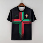 Camiseta de la Selección de Portugal Negra 2022 Versión Aficionado