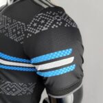 MANGA Camiseta de la Selección Argentina Equipación Negra 2022 Versión Jugador