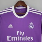 PECHO Camiseta Retro Real Madrid Segunda Equipación 1718 Versión Aficionado