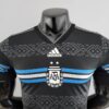 PECHO Camiseta de la Selección Argentina Equipación Negra 2022 Versión Jugador