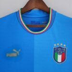 PECHO Camiseta de la Selección de Italia Primera Equipación 2022 Versión Aficionado