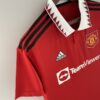 PECHO LATERAL Camiseta Manchester United Primera Equipación 2022-2023 Versión Aficionado