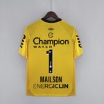 dorsal Camiseta Portero Sport Recife Todos los patrocinadores 2223 Versión Amarilla