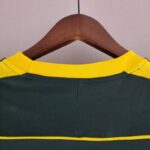 CUELLO TRASERO Camiseta Portero Retro Verde Oscuro Brasil 1998