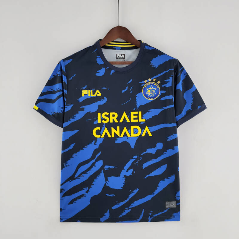 Camiseta Maccabi Tel Aviv segunda equipación 2022 - 2023 versión fan frontal Camiseta Maccabi Tel Aviv segunda equipación 2022 - 2023 versión fan frontal