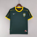 Camiseta Portero Retro Verde Oscuro Brasil 1998