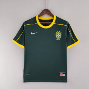 Camiseta Portero Retro Verde Oscuro Brasil 1998