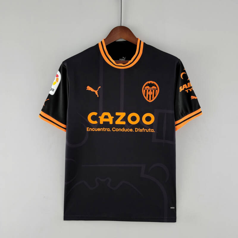 Camiseta Valencia segunda equipación 2022-2023 versión fan frontal Camiseta Valencia segunda equipación 2022-2023 versión fan frontal