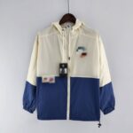 Cortavientos Nike Beige Azul