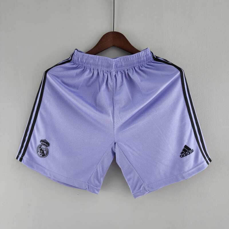 Pantalón corto Real Madrid segunda equipación 2022-2023 frontal Pantalón corto Real Madrid segunda equipación 2022-2023 frontal