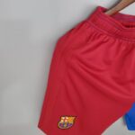 Pantalón corto azul Barcelona primera equipación 2021-2022 lateral