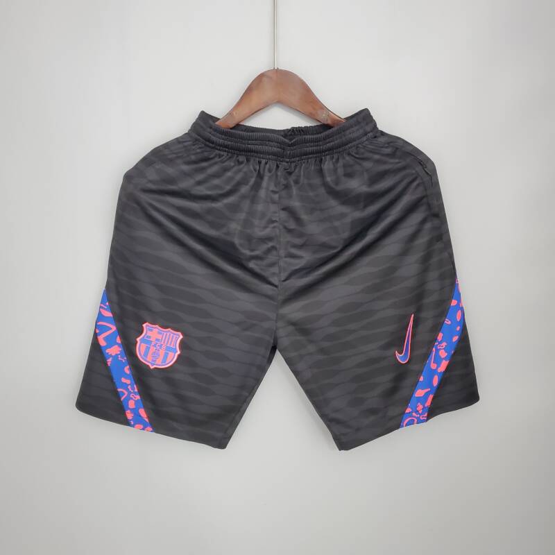 Pantalón corto negro Barcelona entrenamiento 2021-2022 frontal Pantalón corto negro Barcelona entrenamiento 2021-2022 frontal