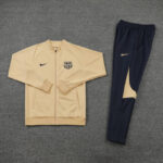 Traje largo chandal crema FC Barcelona 2022-2023 - frontal 1