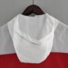 capucha Cortavientos Nike Rojo y Blanco
