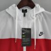 cuello Cortavientos Nike Rojo y Blanco