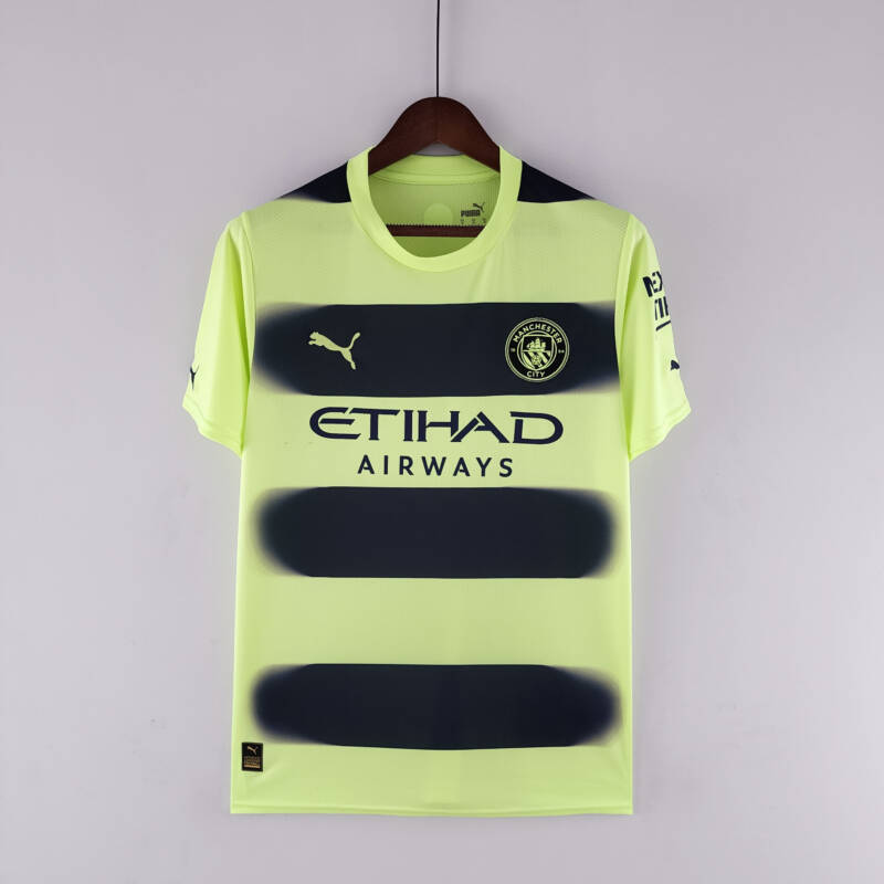 Camiseta Manchester City tercera equipación 22-23 - versión fan - frontal Camiseta Manchester City tercera equipación 22-23 - versión fan - frontal