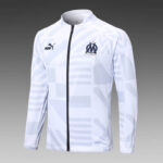 Chaqueta del chándal blanco del Olympique de Marsella 2022-2023
