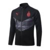 Chaqueta del chándal negro de la A.C Milan 2022-2023.