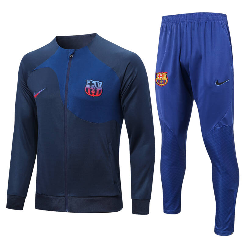 Conjunto de chándal azul zafiro de la FC Barcelona 2022-2023 Conjunto de chándal azul zafiro de la FC Barcelona 2022-2023