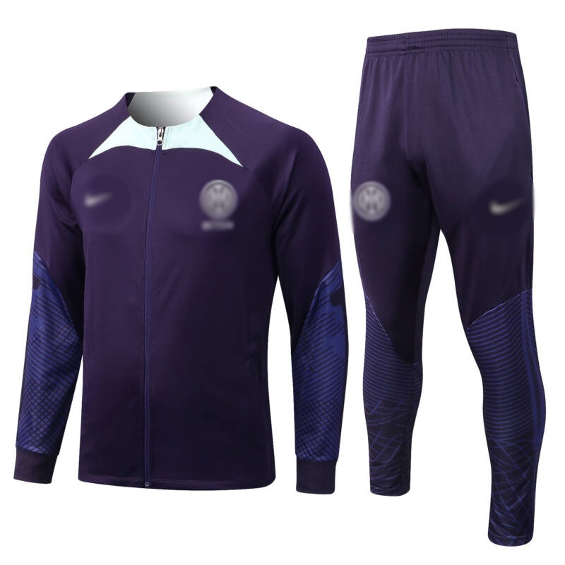 Conjunto de chándal morado del Milan 2022-2023