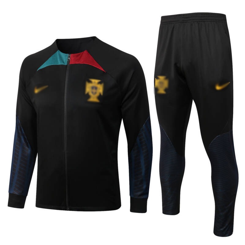 Conjunto de chándal negro de la Federación Portuguesa de Fútbol 2022-2023