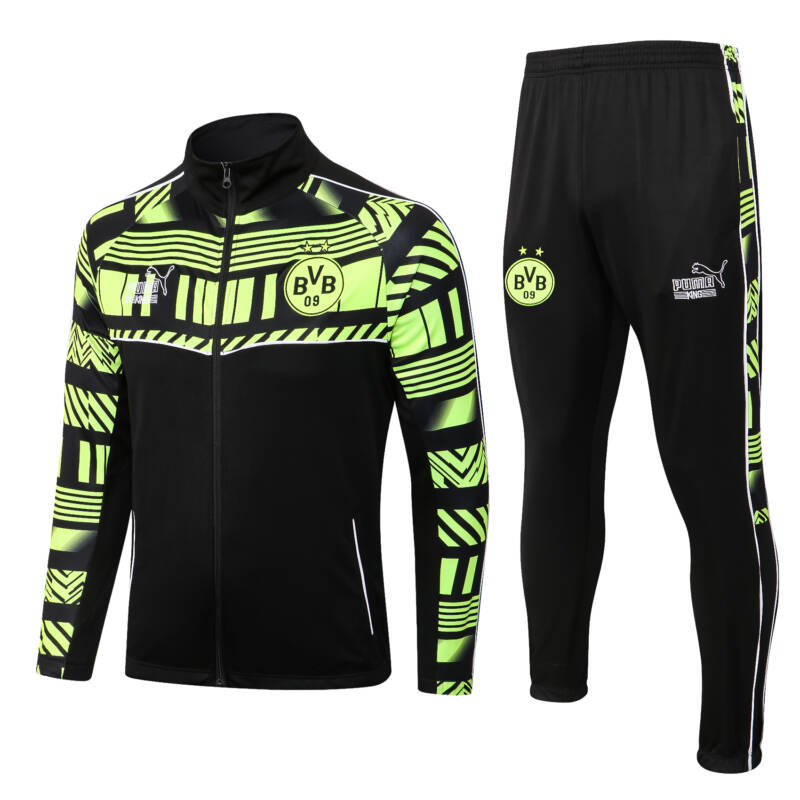 Conjunto de chándal negro del Borussia Dortmunt 2022-2023 Conjunto de chándal negro del Borussia Dortmunt 2022-2023