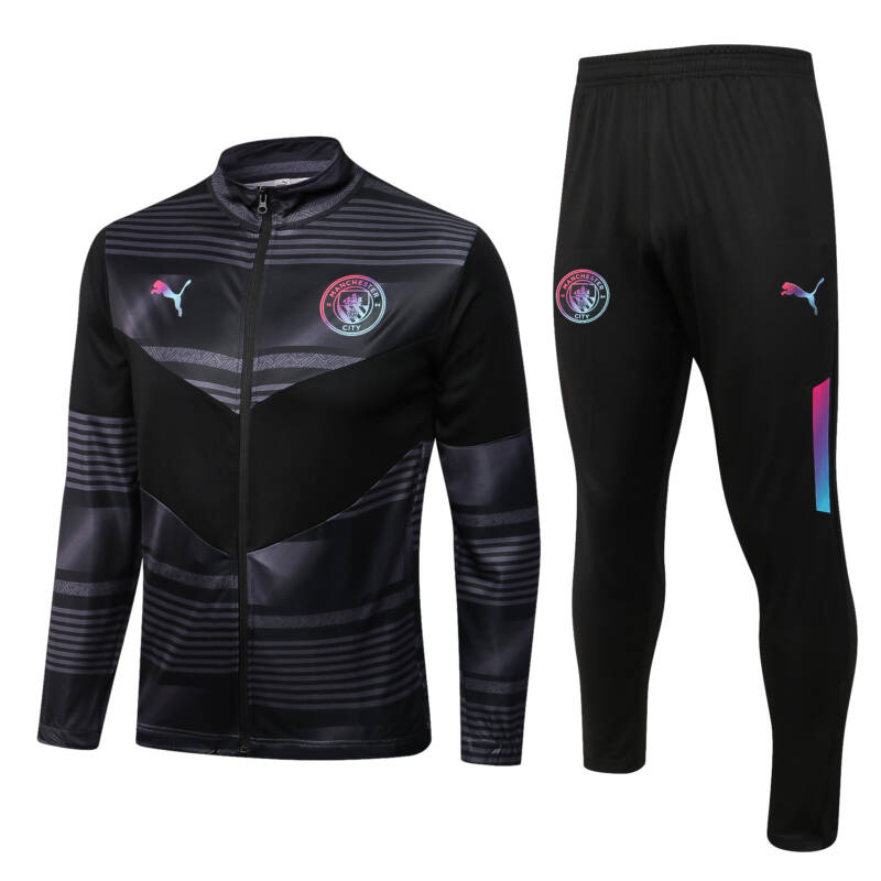 Conjunto de chándal negro del Manchester City 2022-2023