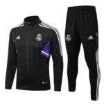 Conjunto de chándal negro del Real Madrid 2022-2023