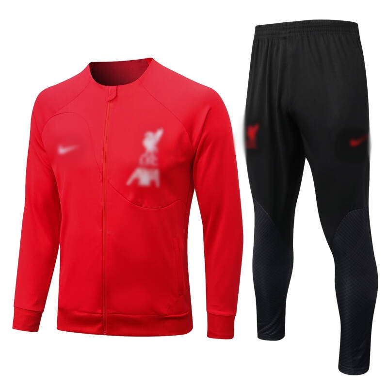 Conjunto de chándal rojo del Liverpool 2022-2023 Conjunto de chándal rojo del Liverpool 2022-2023