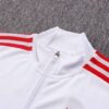 Cuello de la chaqueta del chándal blanco del Bayern de Múnich 2022-2023