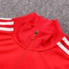 Cuello de la chaqueta del chándal rojo de La Sao Paulo 2022-2023