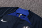 Cuello de la chaqueta del chándal zafiro del Chelsea 2022-2023
