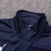 Cuello del chandal azul del Olympique de Marsella 2022-2023