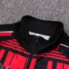 Cuello del chándal negro de la A.C Milan 2022-2023
