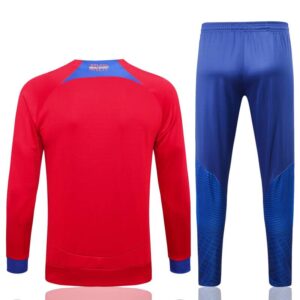 Dorsal del conjunto chándal Rojo del Atlético de Madrid 2022-2023