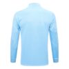 Dorso de la chaqueta del chándal celeste del Cruzeiro 2022-2023