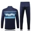 Dorso del conjunto de chandal azul del Olympique de Marsella 2022-2023
