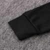 Manga de la chaqueta del chándal negro Koreano 2022-2023