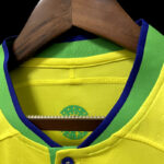 camiseta de brasil campeon qatar 2022 cuello