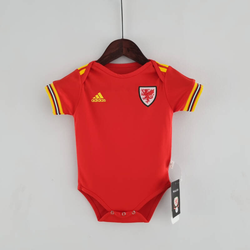 Body de Gales primera equipación 2022-2023 frontal Body de Gales primera equipación 2022-2023 frontal