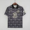 Camiseta Chelsea clásica Negra dorada 2022-2023 frontal