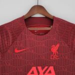 Camiseta Liverpool entrenamiento rojo 2022-2023 cuello