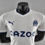 Camiseta Olympique de Marsella versión jugador local 2022-2023 cuello